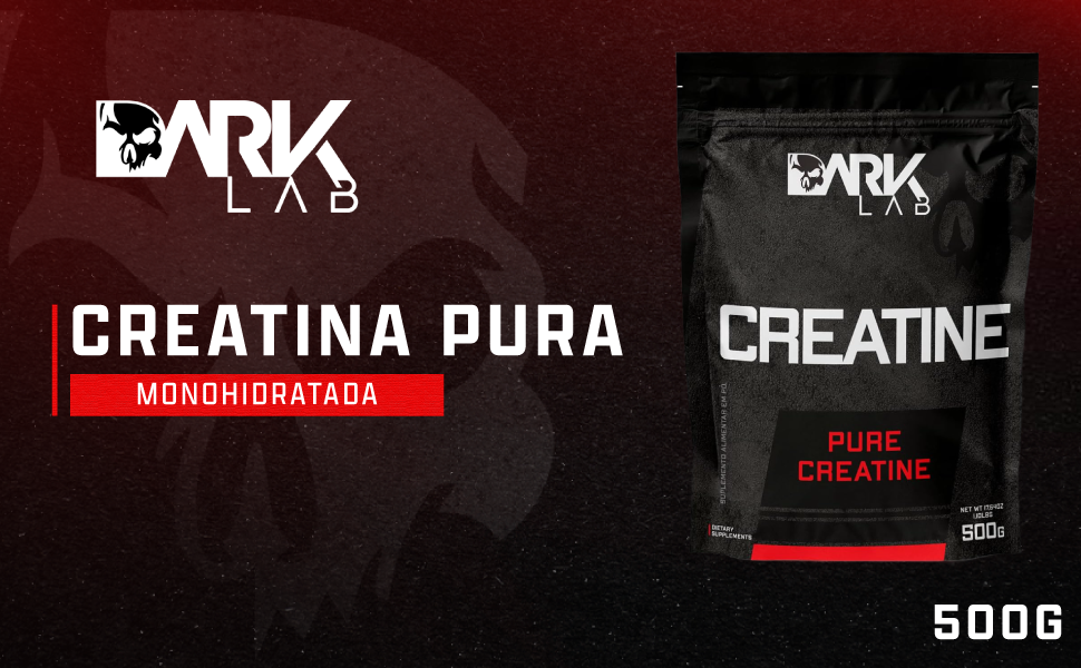 Creatina Pura Refil 500G Monohidratada Dark Lab