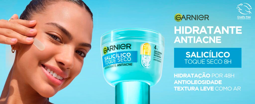 Garnier Uniform & Matte Hidratante Facial Toque Seco Antiacne