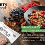 Hart's Natural Granola Australia Keto Low Carb | Granola Sem Açucar, Sem Lactose, Sem Glúten, Vegano | 100% Natural | Alto em Fibras | Snack Saudável