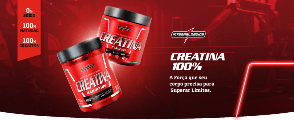 Integralmedica - Creatina em Pó Hardcore 100% Pura e Monohidratada - 300g