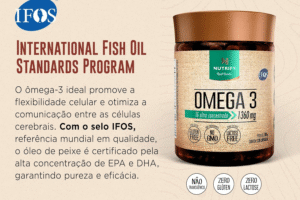 Nutrify - Ômega 3 TG Ultraconcentrado 1360mg - Suplemento Alimentar Enriquecido com Vitamina E - Suporte para Foco, Memória e Bem-Estar