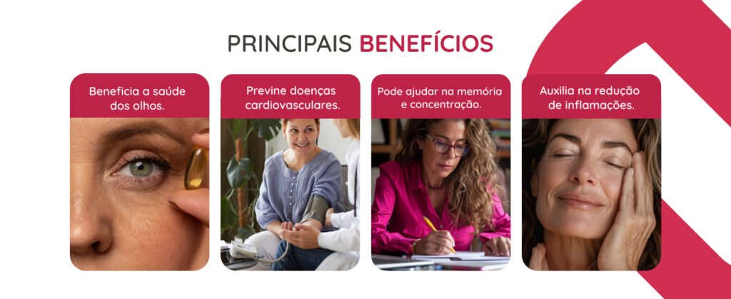 Ômega 3 1000mg Rico em EPA DHA com Selo IFOS e Vitamina E