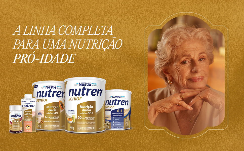 Nutren Senior - Suplemento Alimentar, sem sabor em pó