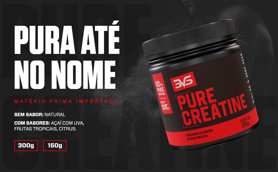 3VS Nutrition Creatina Monohidratada 300g 100% Pura